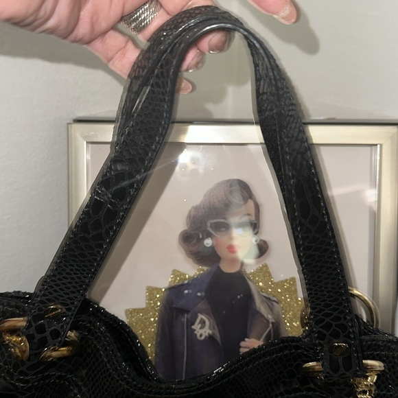 Project Bag: Michael Kors Black Patent Leather Snake Print with Gold Hardware - Picture 10 of 10